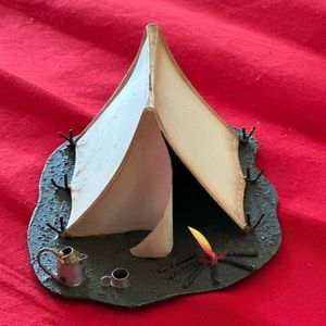 Metal Camp site ornament
